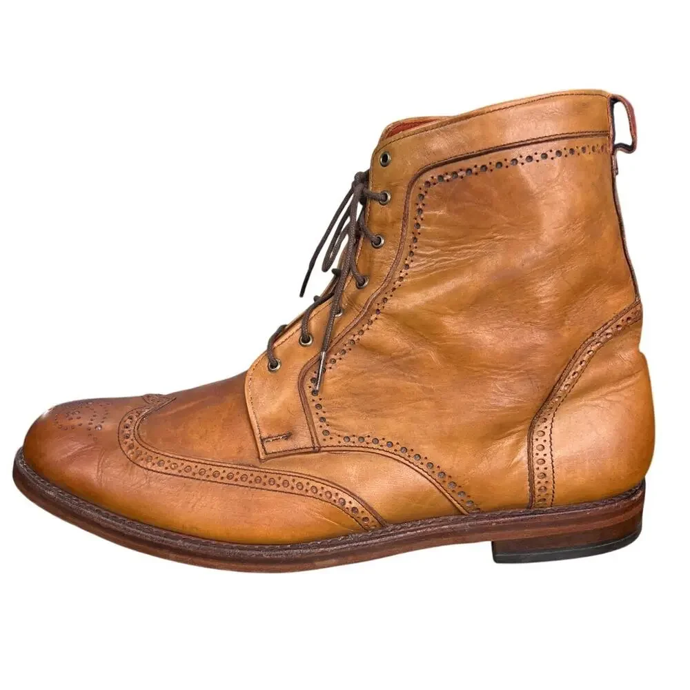 Allen Edmonds Men’s Dalton Brown Wingtip Chukka Boot Size US 14 3 E